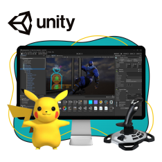 Мир игр на Unity 2D на популярном движке + AI-помощники - КИБЕРшкола программирования для детей, компьютерные курсы для школьников, начинающих и подростков - KIBERone г. Бутурлиновка