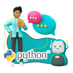 Умный чат-бот на Python - КИБЕРшкола программирования для детей, компьютерные курсы для школьников, начинающих и подростков - KIBERone г. Бутурлиновка