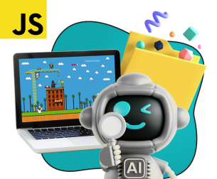 Язык программирования JavaScript + AI. Проектное обучение + геймификация + AI-помощники - КИБЕРшкола программирования для детей, компьютерные курсы для школьников, начинающих и подростков - KIBERone г. Бутурлиновка